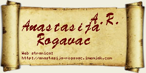 Anastasija Rogavac vizit kartica